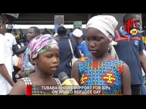 TUBABA SHOWS SUPPORT FOR IDPs ON WORLD REFUGEE DAY (Nigerian Entertainment News)